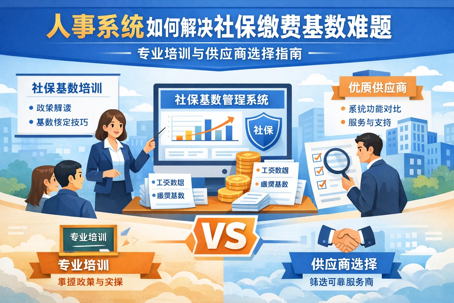 人事系统如何解决社保缴费基数难题：专业培训与供应商选择指南