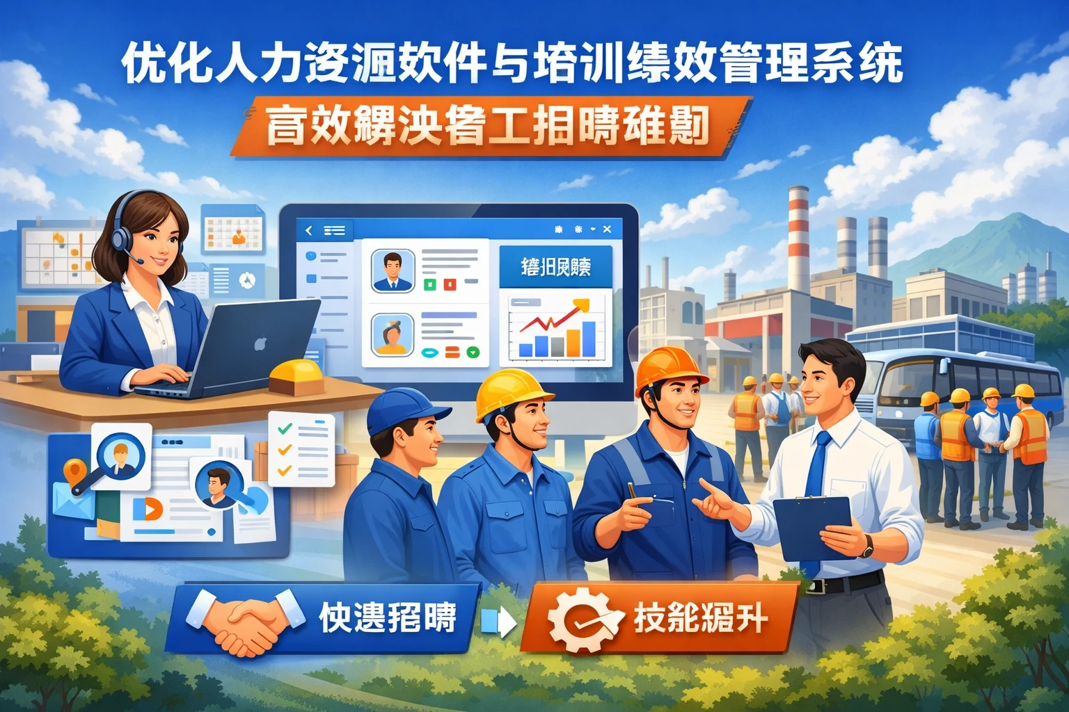优化人力资源软件与培训绩效管理系统，高效解决普工招聘难题