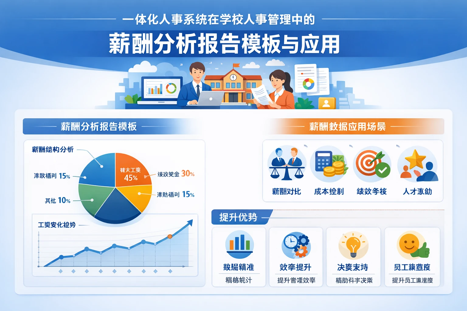 一体化人事系统在学校人事管理中的薪酬分析报告模板与应用