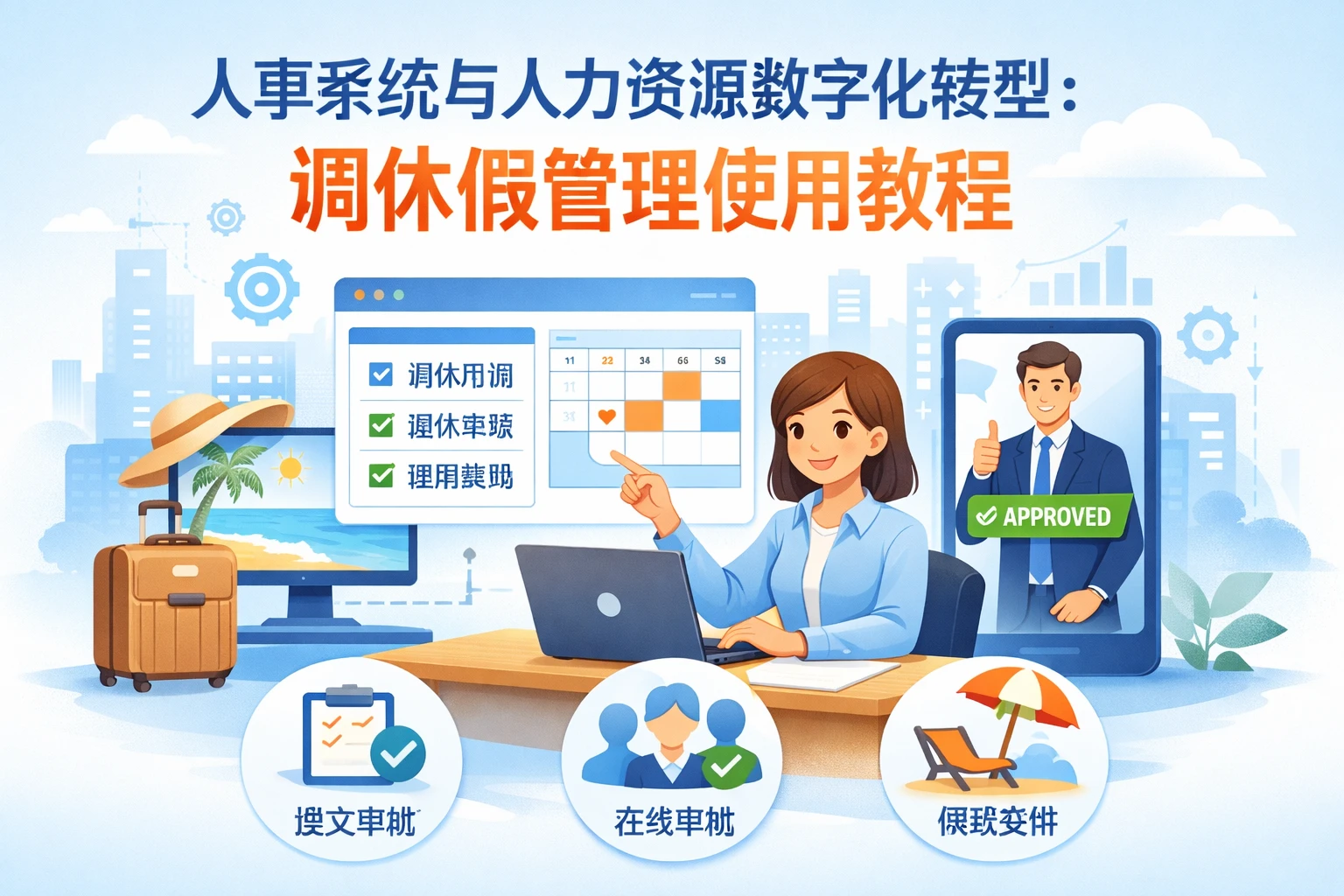 人事系统与人力资源数字化转型：调休假管理使用教程