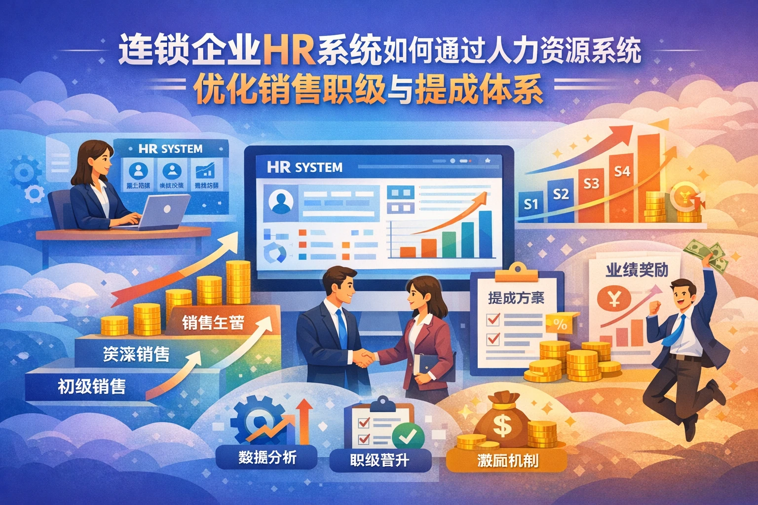 连锁企业HR系统如何通过人力资源系统优化销售职级与提成体系