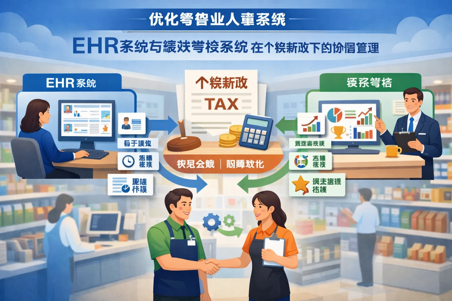 优化零售业人事系统：EHR系统与绩效考核系统在个税新政下的协同管理