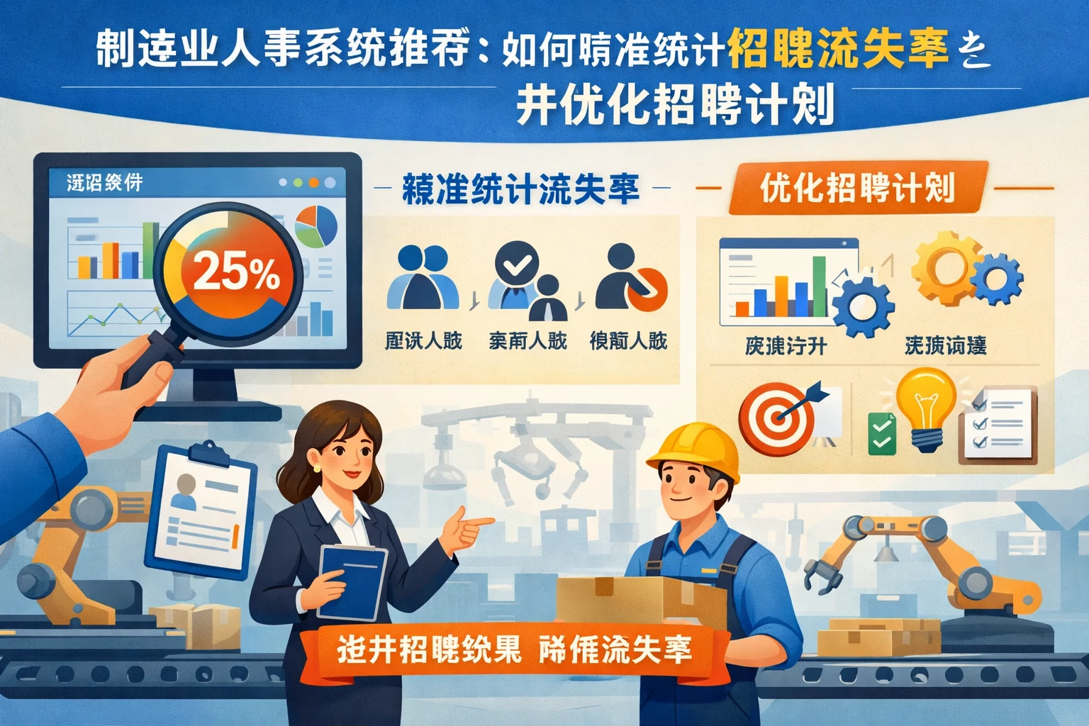 制造业人事系统推荐:如何精准统计招聘流失率并优化招聘计划