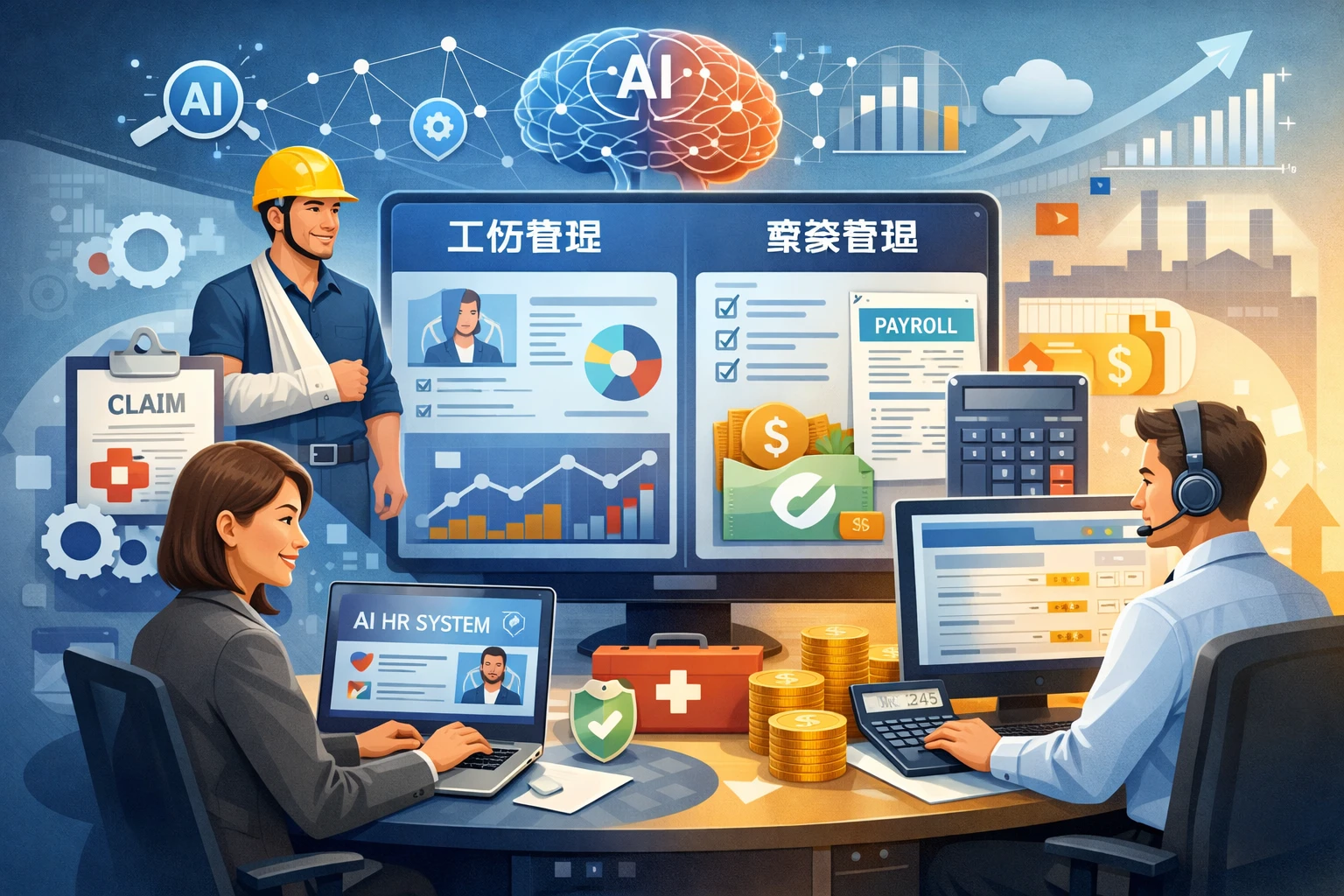 利用AI人事管理系统与HR管理软件优化企业工伤管理与薪资处理流程