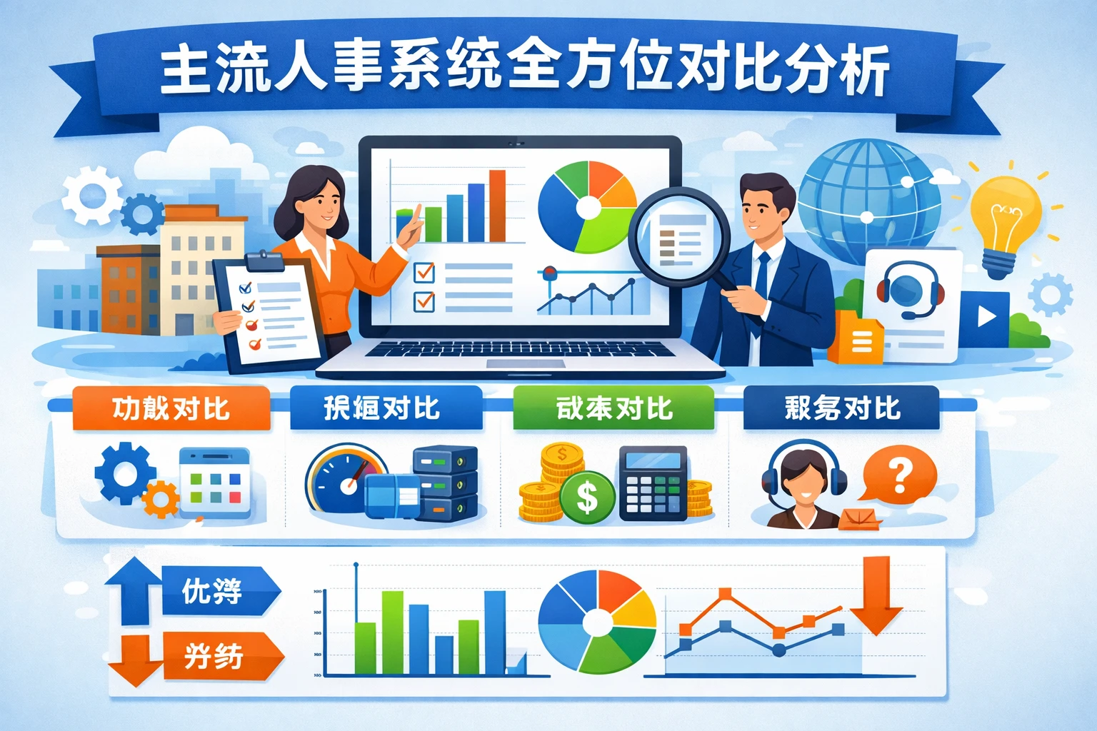 主流人事系统全方位对比分析