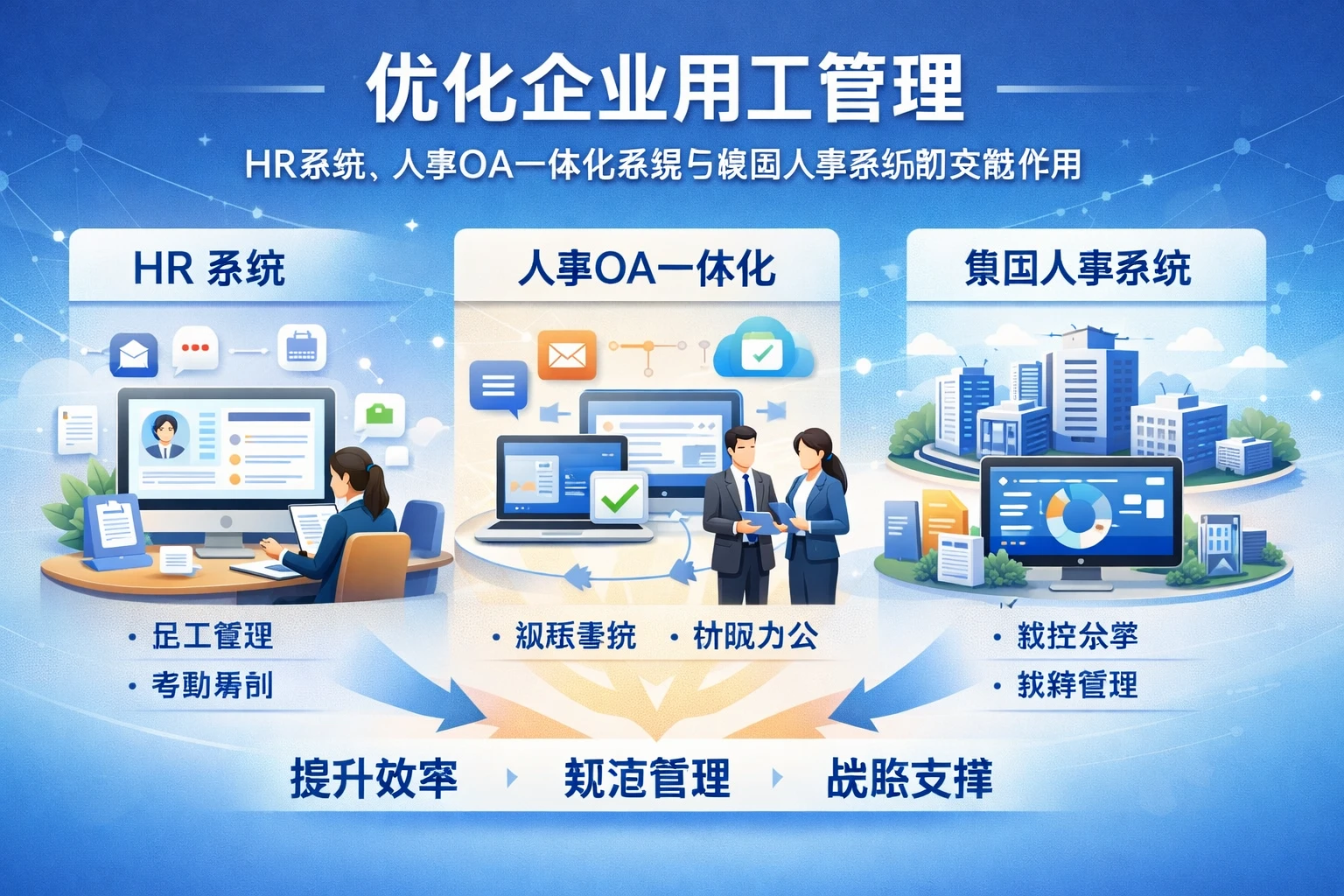 优化企业用工管理：HR系统、人事OA一体化系统与集团人事系统的关键作用