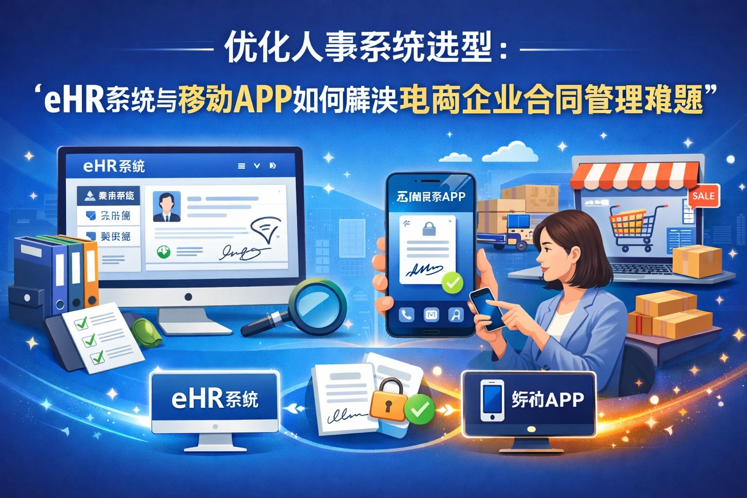 优化人事系统选型：eHR系统与移动APP如何解决电商企业合同管理难题