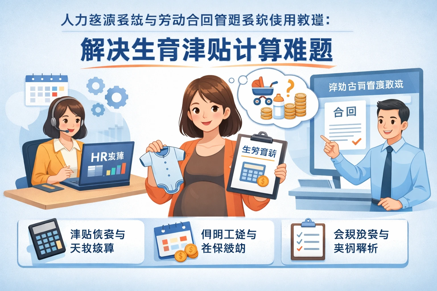 人力资源系统与劳动合同管理系统使用教程：解决生育津贴计算难题