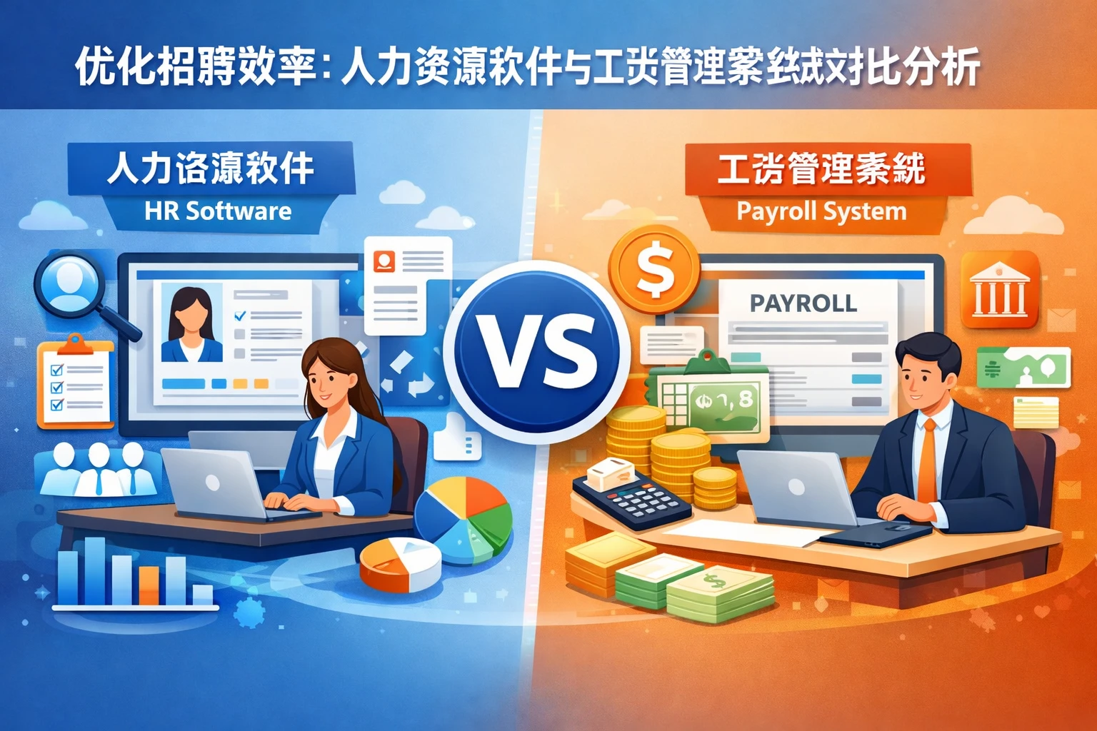 优化招聘效率：人力资源软件与工资管理系统对比分析