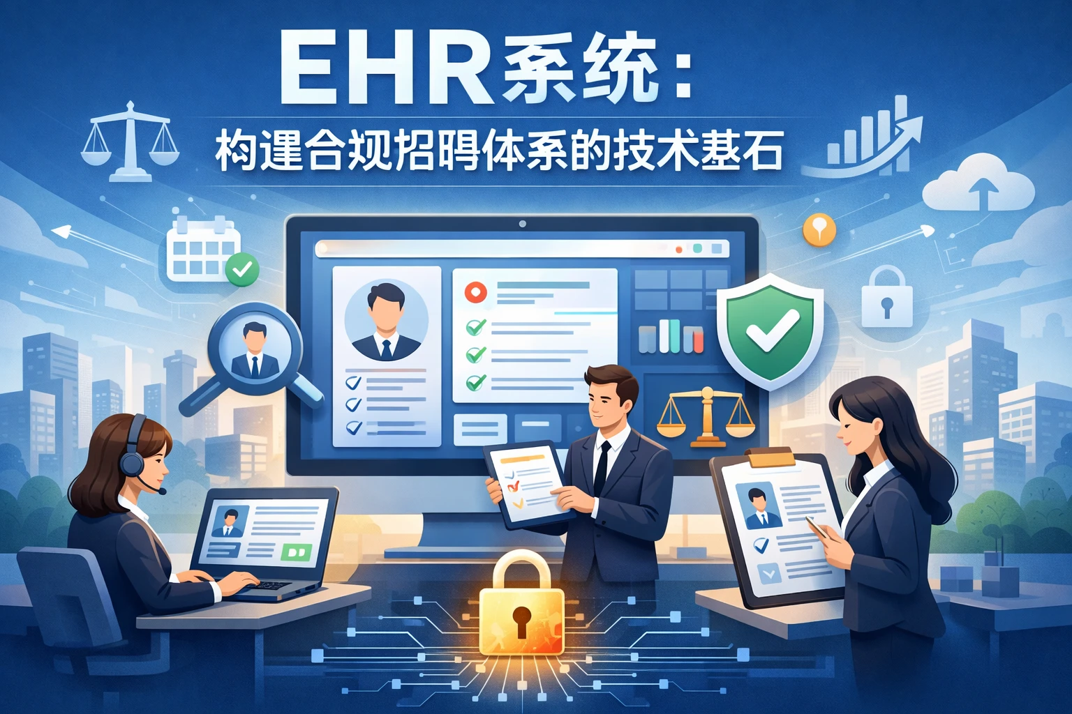 EHR系统:构建合规招聘体系的技术基石