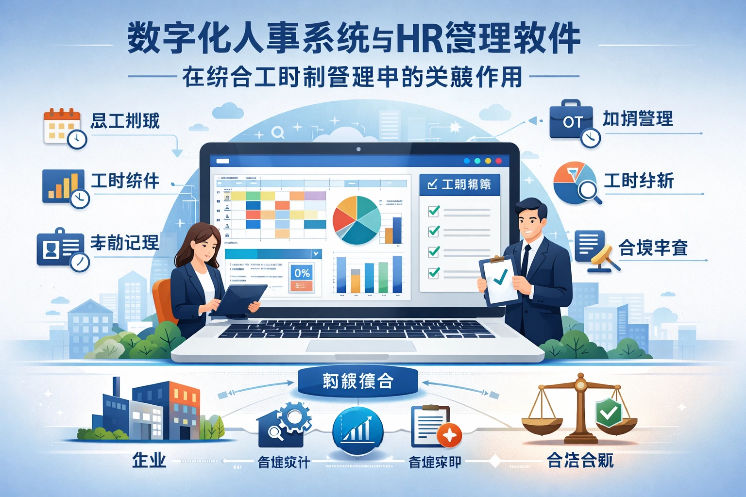 数字化人事系统与HR管理软件在综合工时制管理中的关键作用