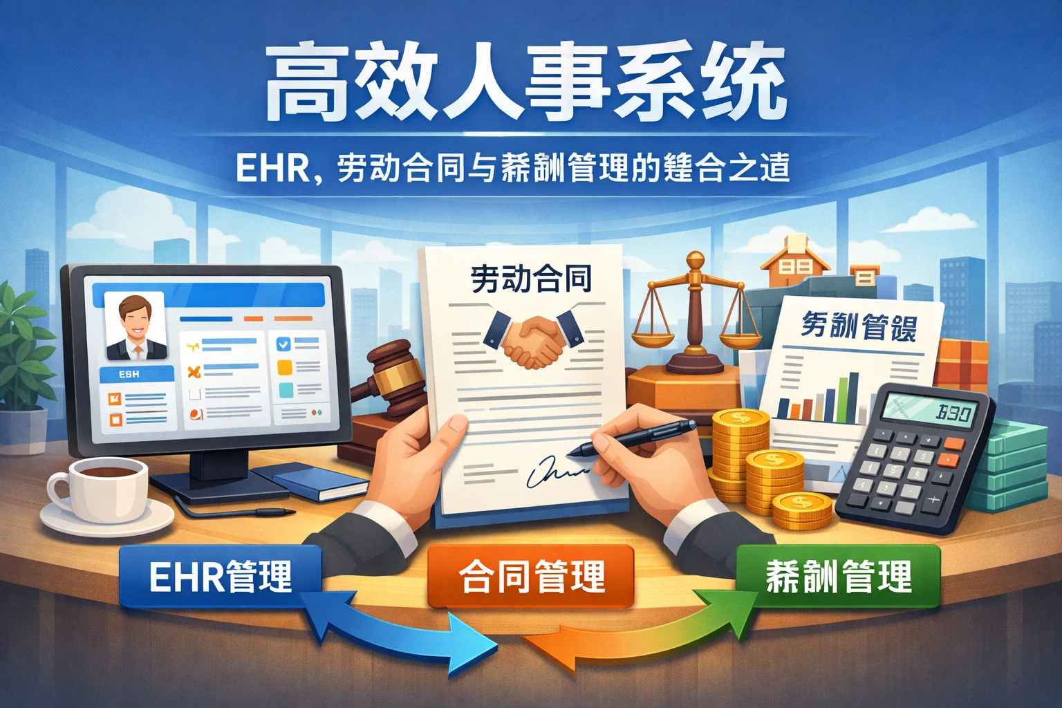 高效人事系统:EHR、劳动合同与薪酬管理的整合之道