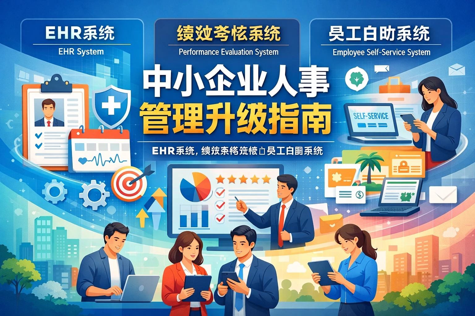 EHR系统、绩效考核系统与员工自助系统：中小企业人事管理升级指南