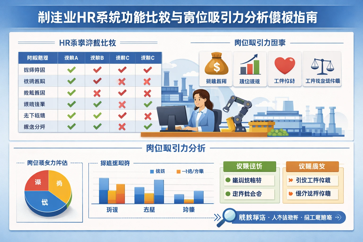 制造业HR系统功能比较与岗位吸引力分析模板指南