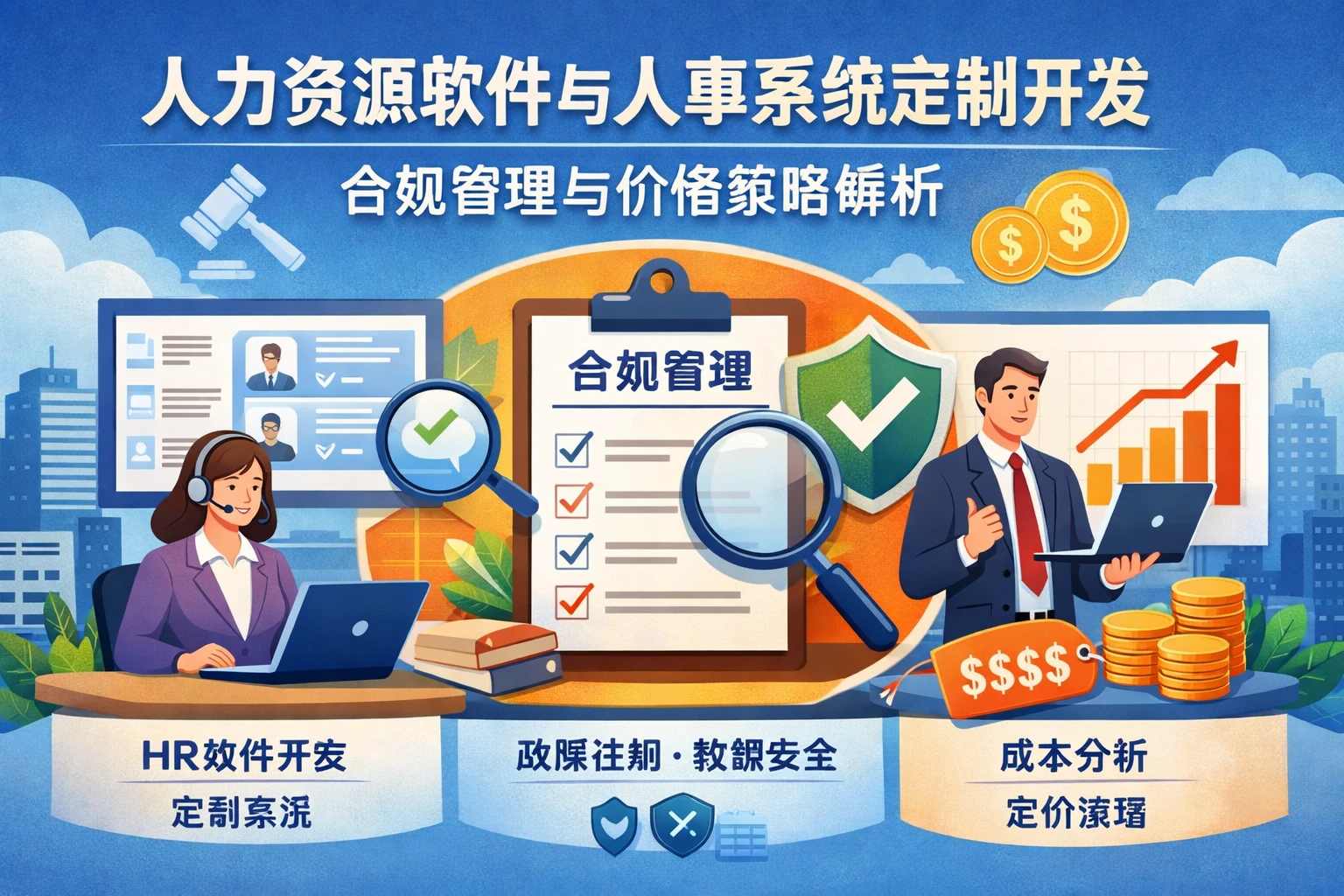人力资源软件与人事系统定制开发:合规管理与价格策略解析
