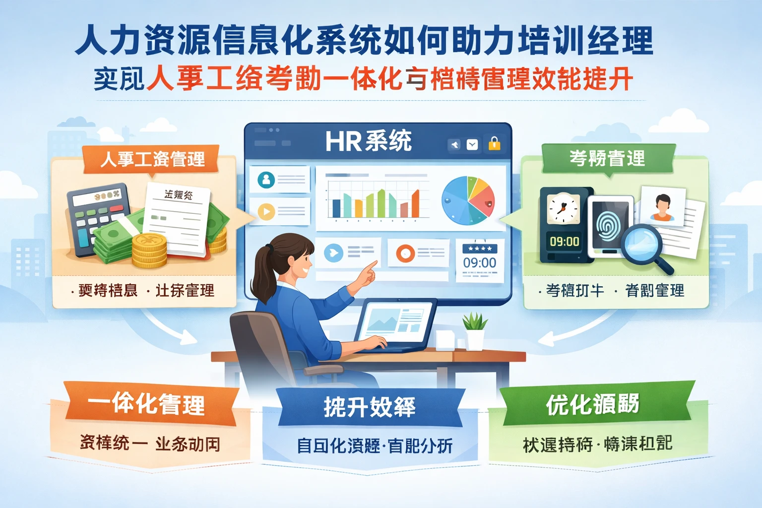 人力资源信息化系统如何助力培训经理实现人事工资考勤一体化与招聘管理效能提升