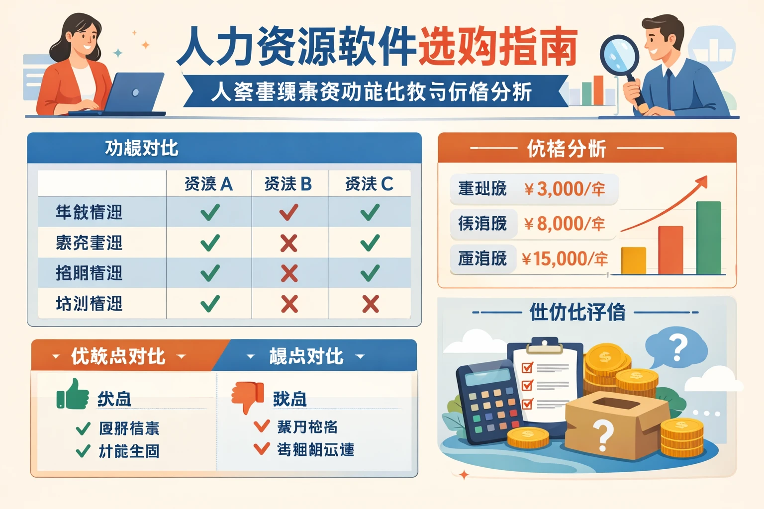 人力资源软件选购指南：人事管理系统功能比较与价格分析