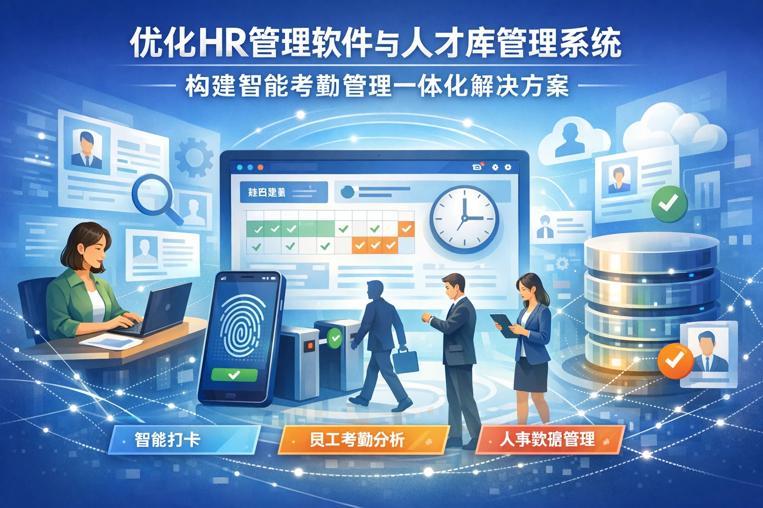 优化HR管理软件与人才库管理系统：构建智能考勤管理一体化解决方案