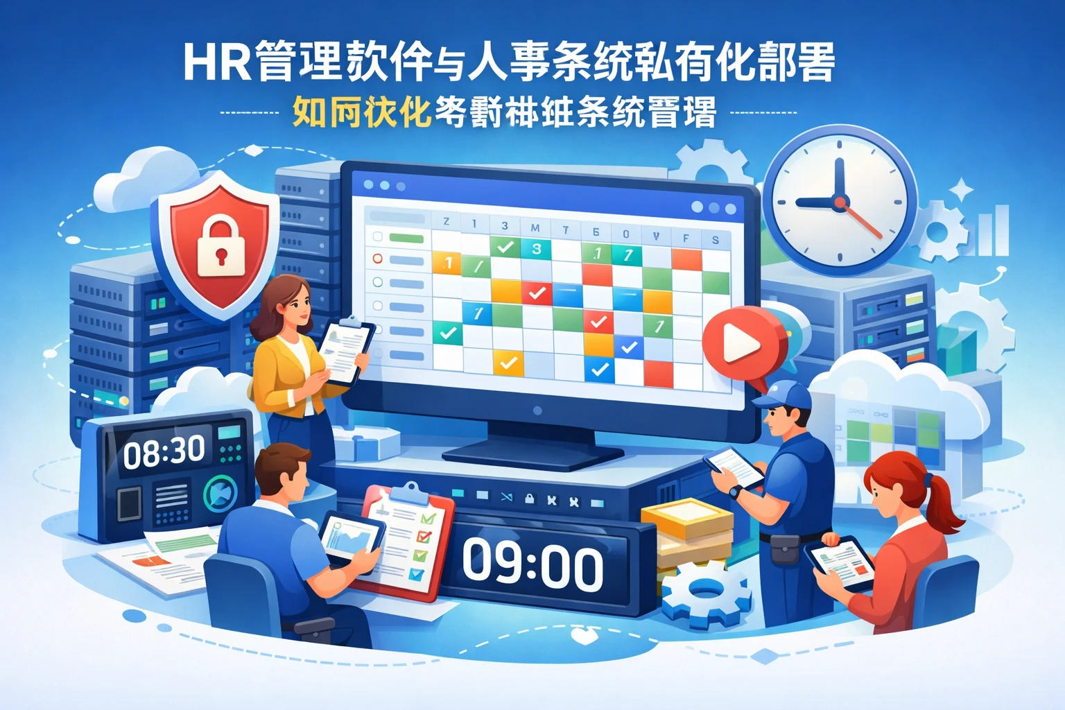 HR管理软件与人事系统私有化部署如何优化考勤排班系统管理