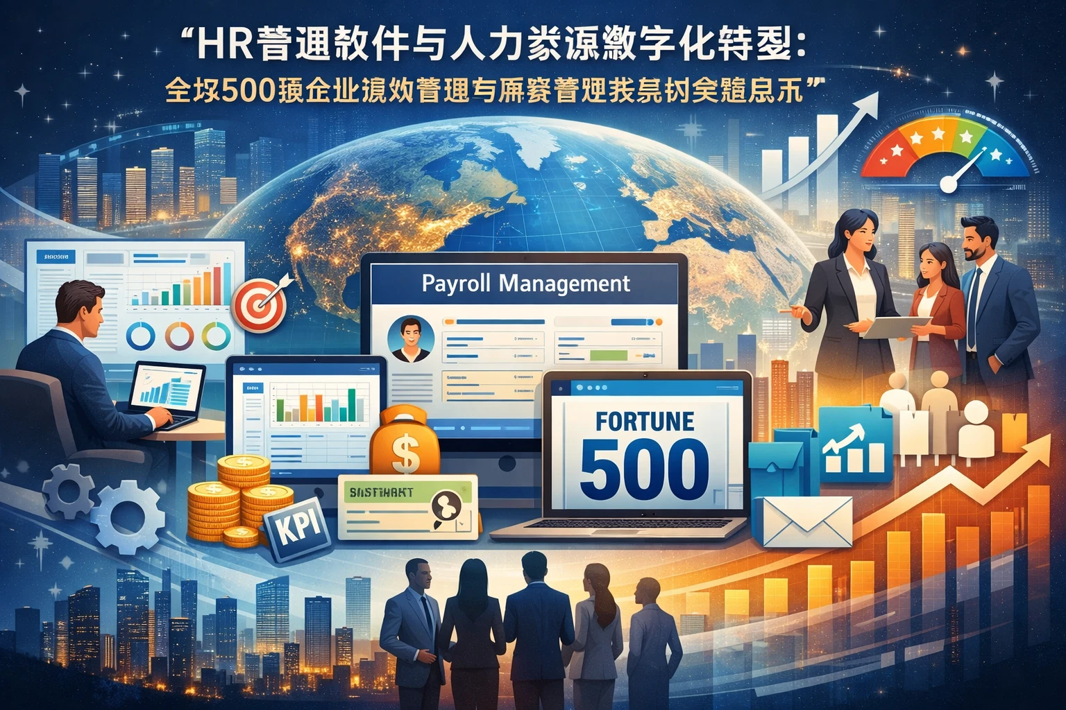 HR管理软件与人力资源数字化转型：全球500强企业绩效管理与薪资管理系统的实践启示