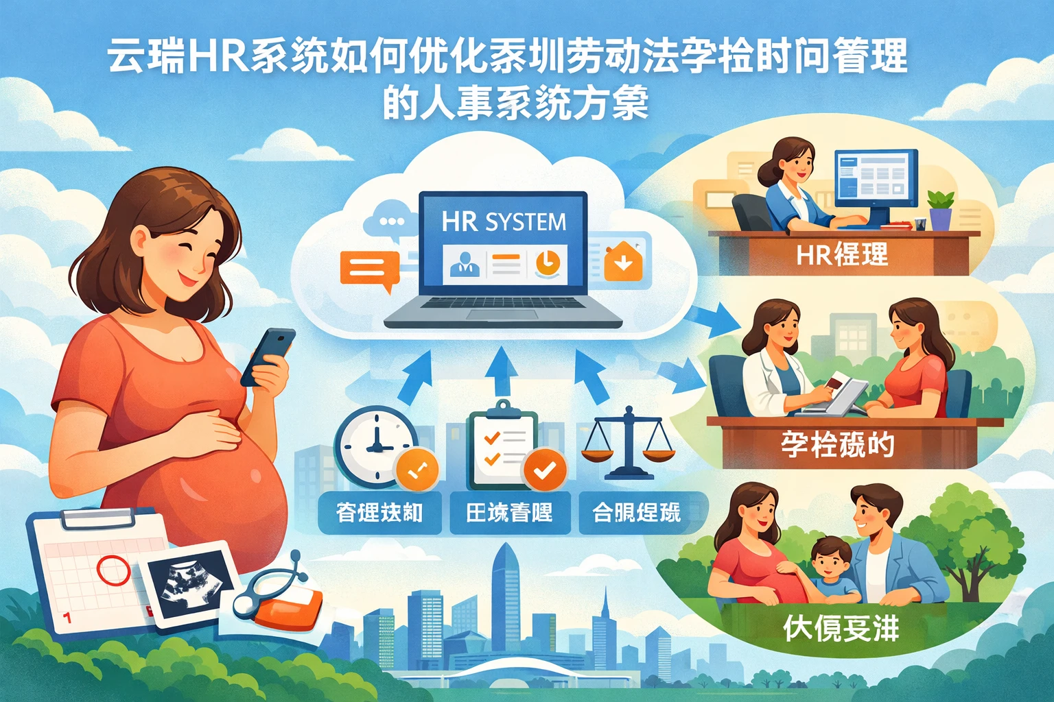 云端HR系统如何优化深圳劳动法孕检时间管理的人事系统方案
