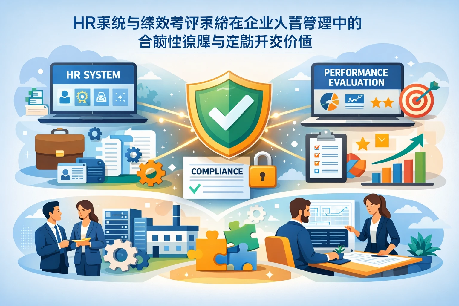 HR系统与绩效考评系统在企业人事管理中的合规性保障与定制开发价值