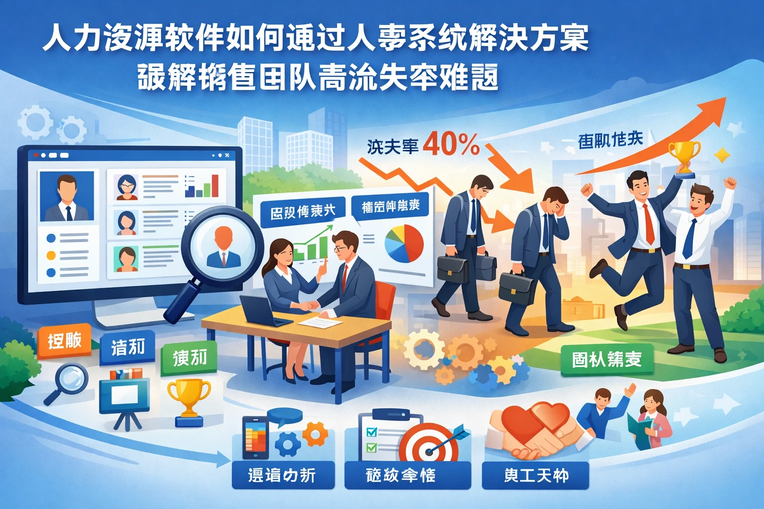 人力资源软件如何通过人事系统解决方案破解销售团队高流失率难题