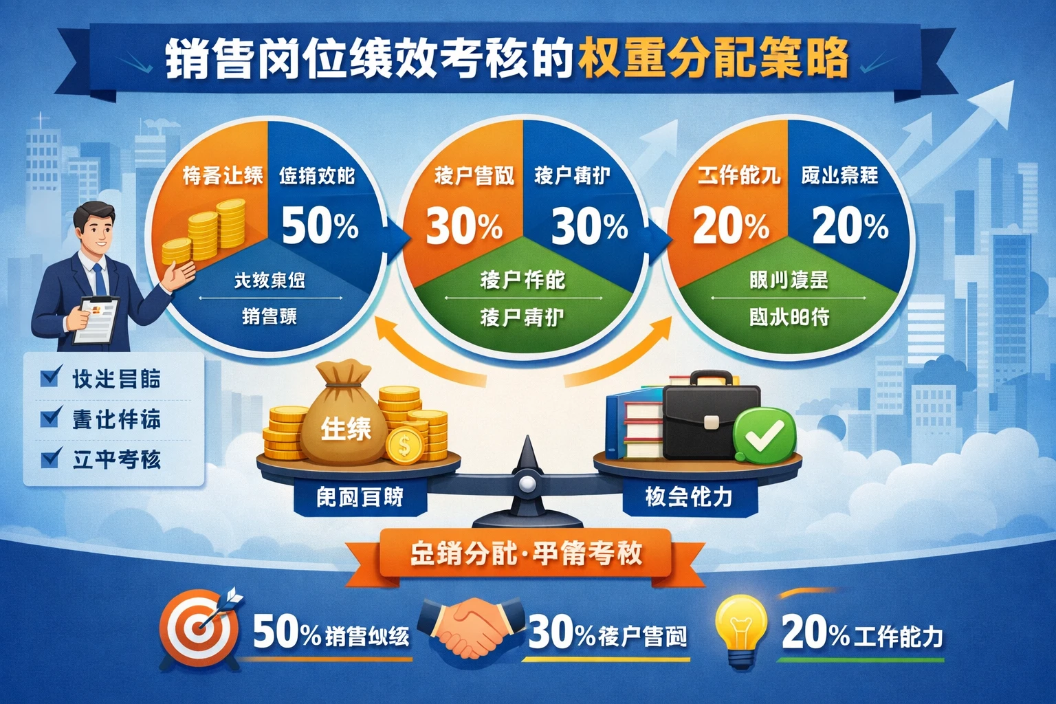 销售岗位绩效考核的权重分配策略