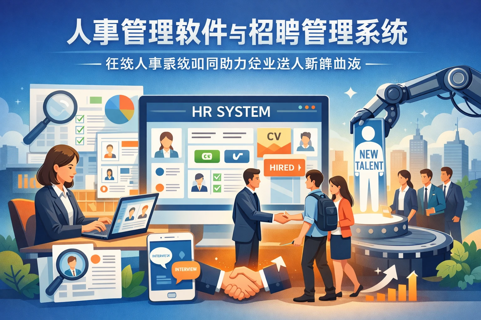 人事管理软件与招聘管理系统：在线人事系统如何助力企业注入新鲜血液