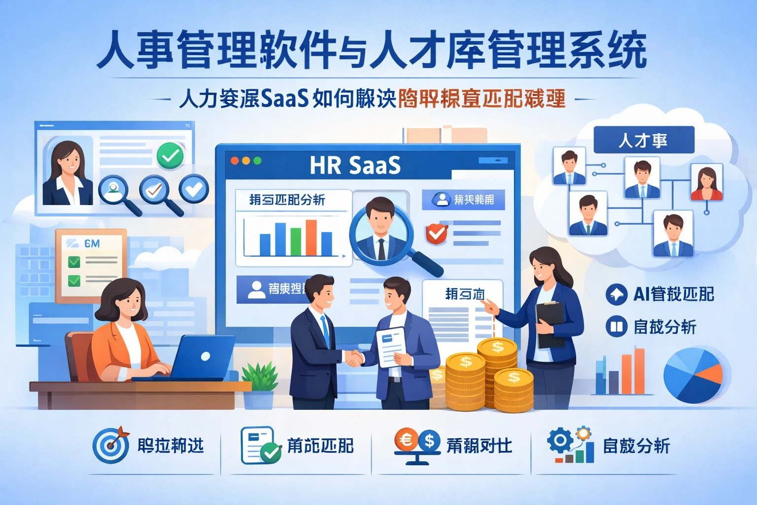 人事管理软件与人才库管理系统：人力资源SaaS如何解决招聘薪资匹配难题