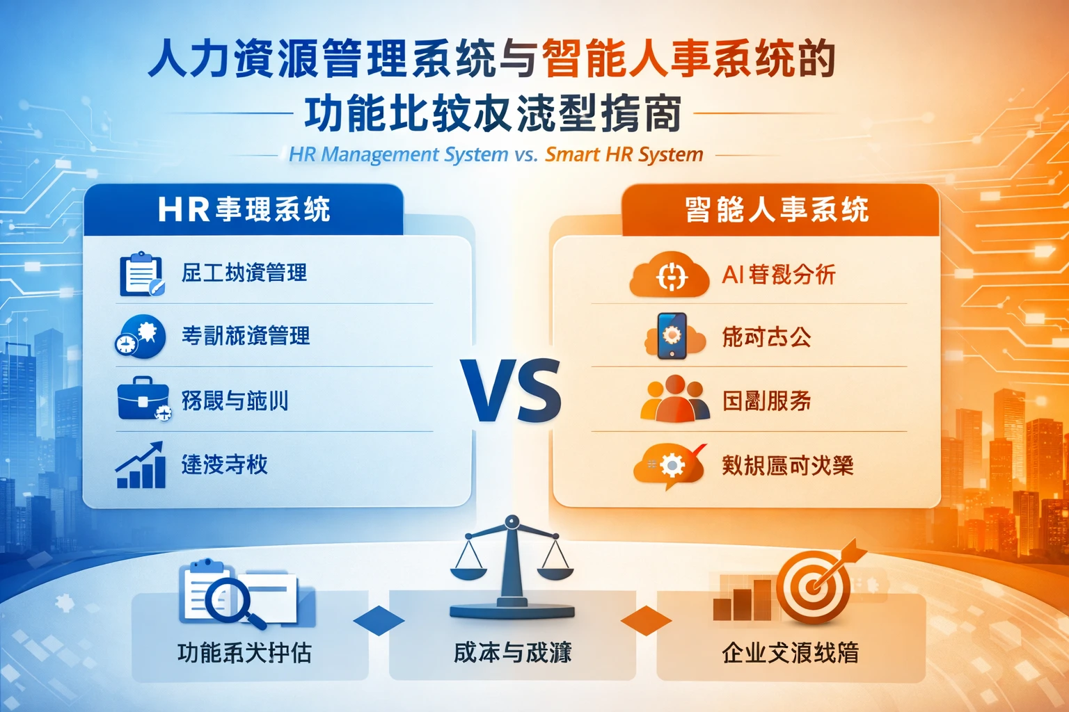 人力资源管理系统与智能人事系统的功能比较及选型指南