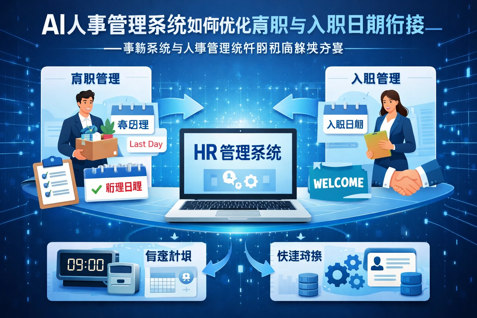 AI人事管理系统如何优化离职与入职日期衔接——考勤系统与人事管理软件的协同解决方案