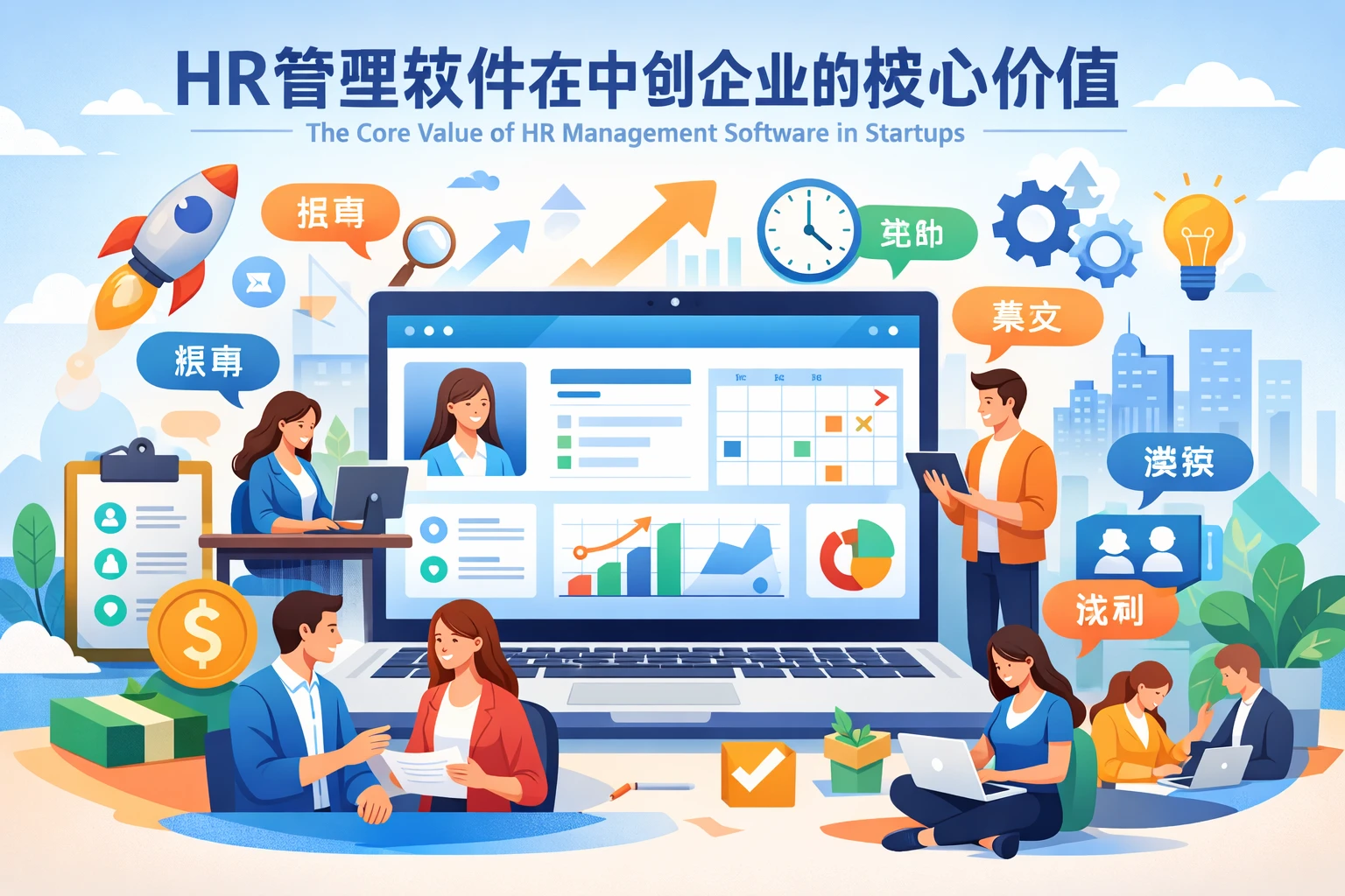 HR管理软件在初创企业的核心价值