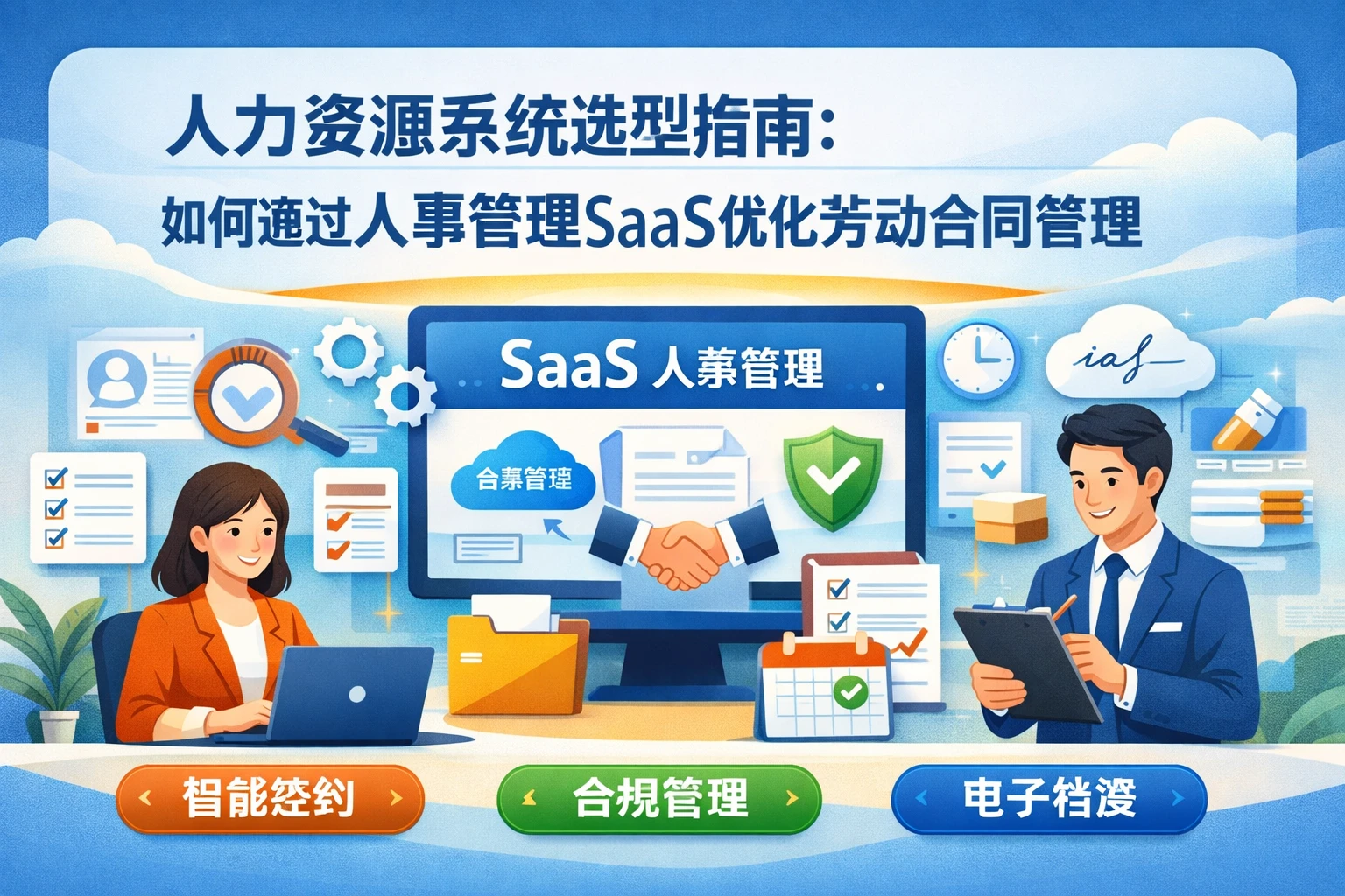 人力资源系统选型指南:如何通过人事管理SaaS优化劳动合同管理