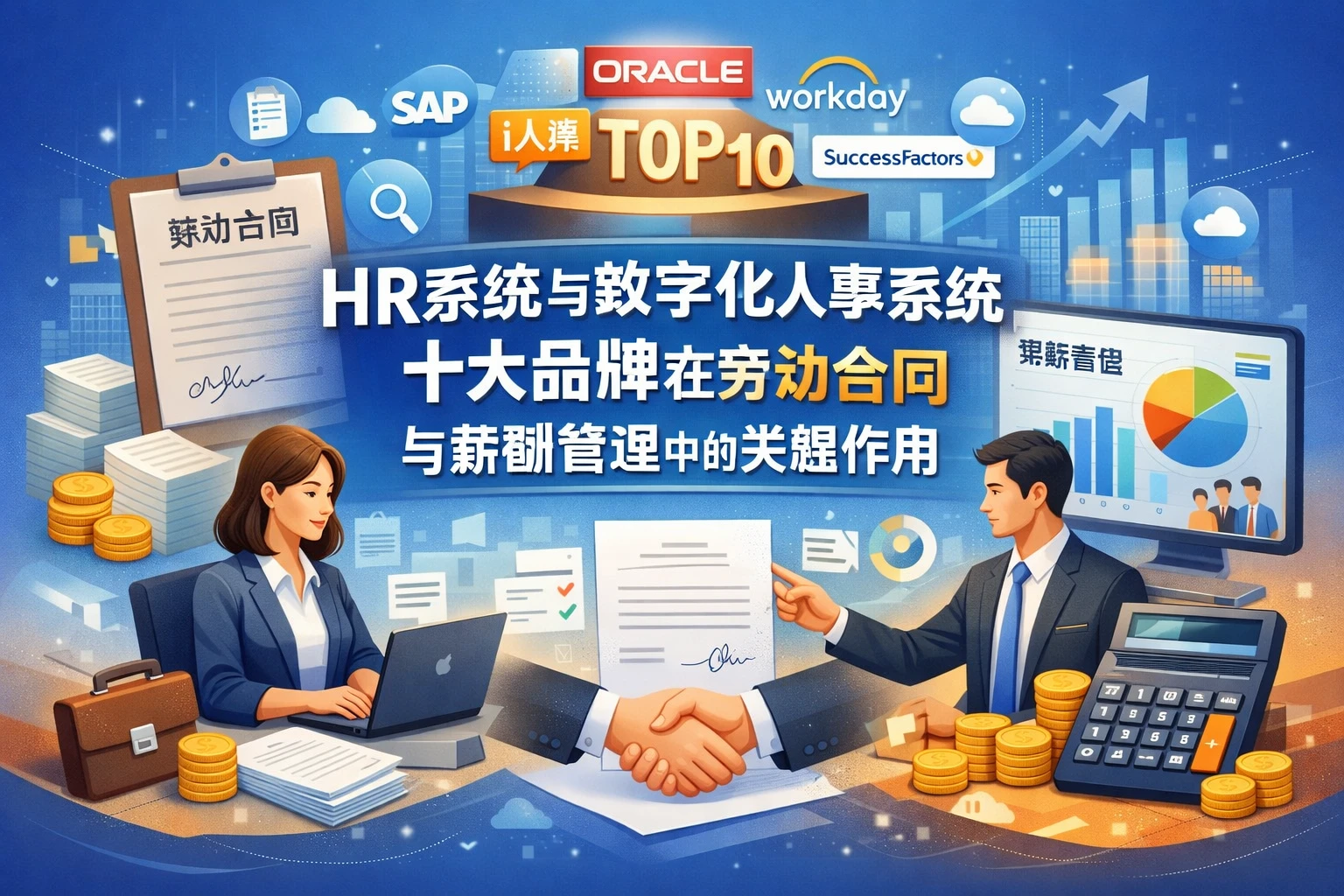 HR系统与数字化人事系统十大品牌在劳动合同与薪酬管理中的关键作用