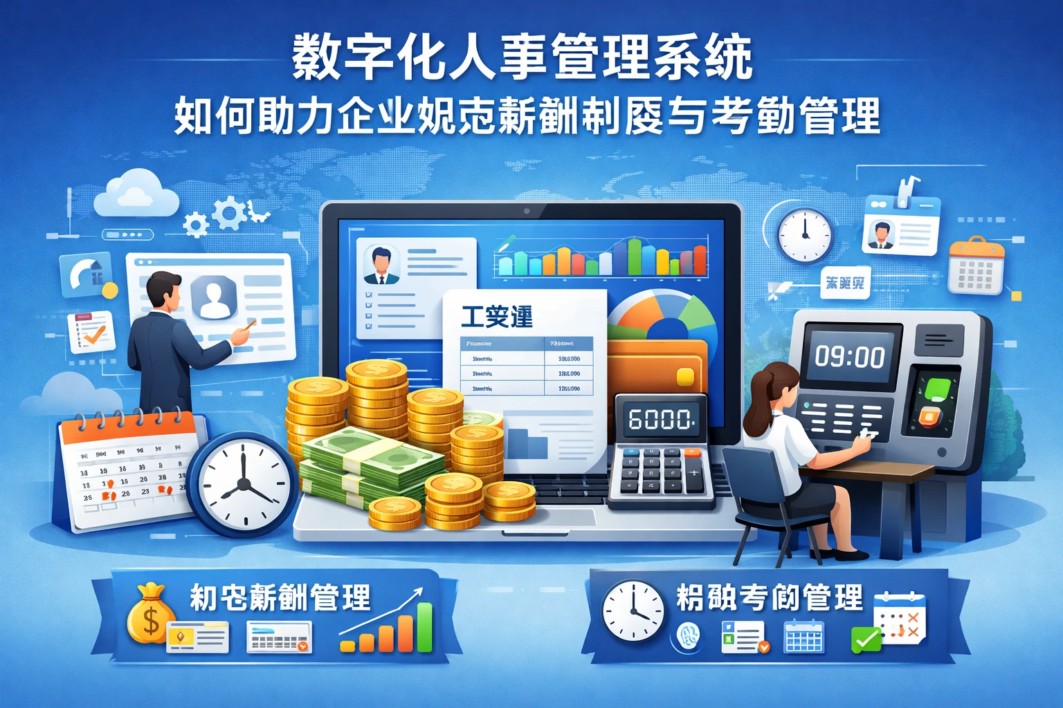 数字化人事管理系统如何助力企业规范薪酬制度与考勤管理