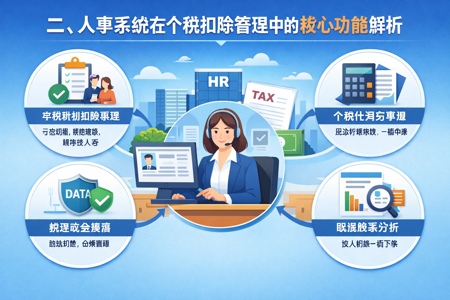 二、人事系统在个税扣除管理中的核心功能解析