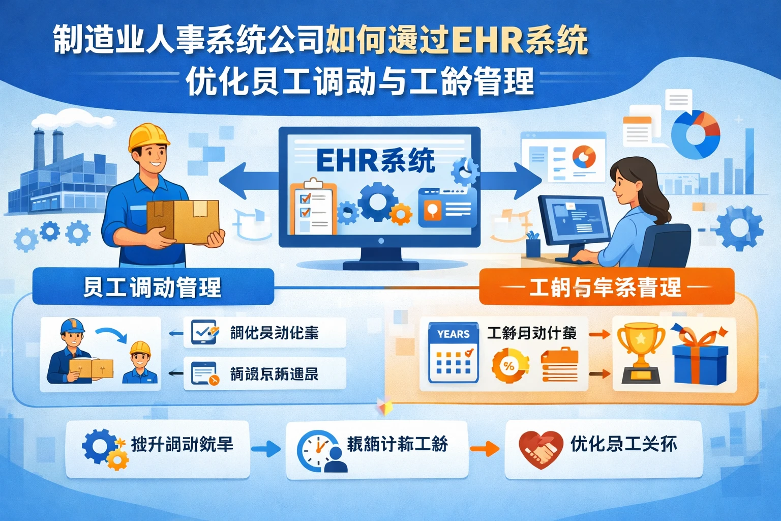 制造业人事系统公司如何通过EHR系统优化员工调动与工龄管理