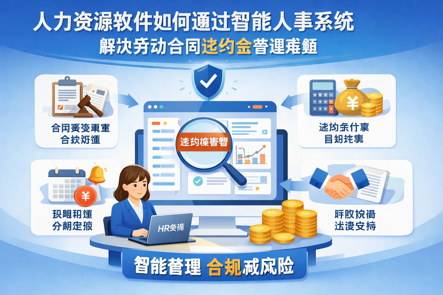 人力资源软件如何通过智能人事系统解决劳动合同违约金管理难题