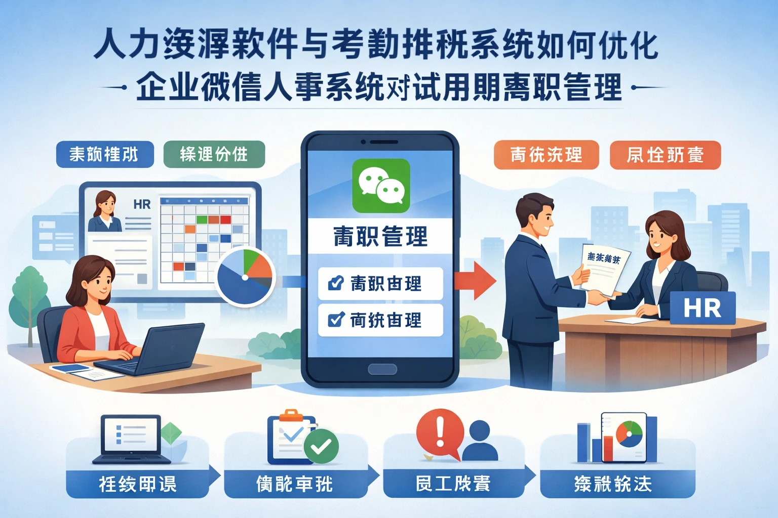 人力资源软件与考勤排班系统如何优化企业微信人事系统对试用期离职管理
