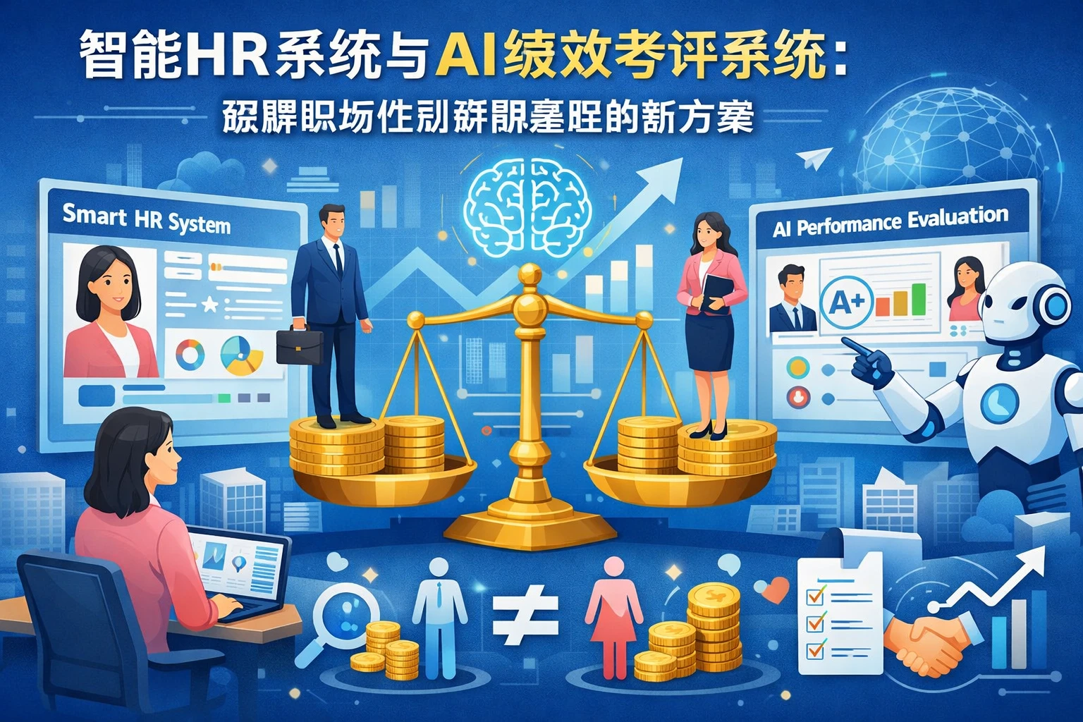 智能HR系统与AI绩效考评系统：破解职场性别薪酬差距的新方案