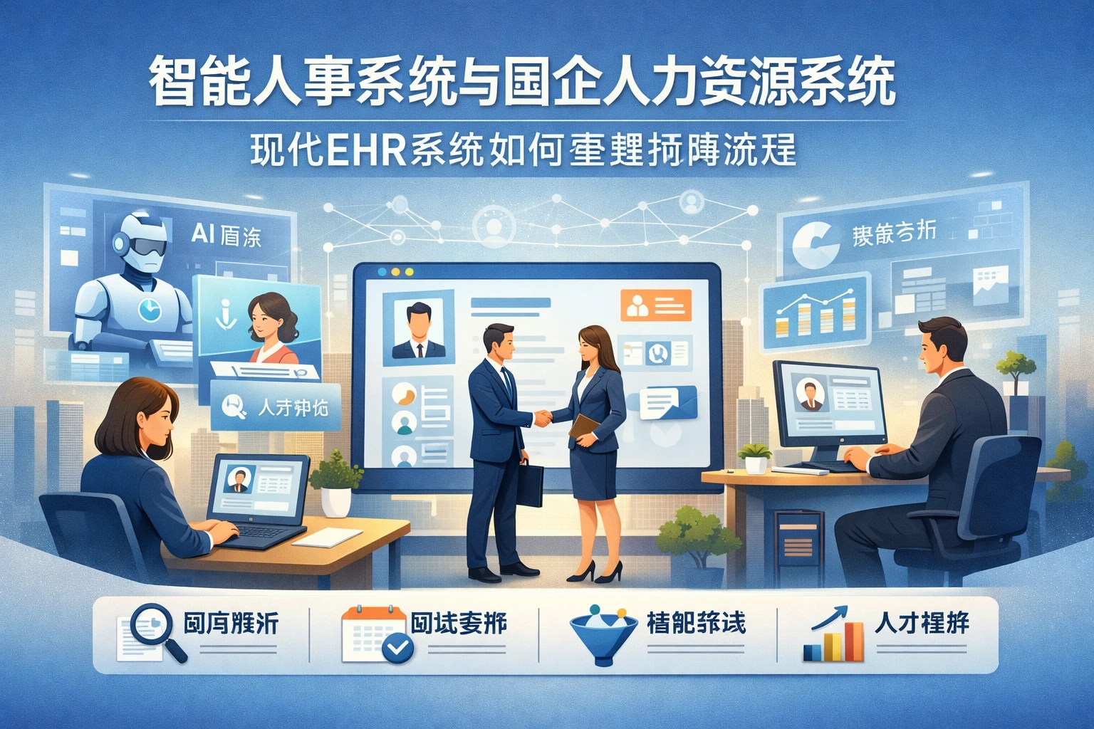智能人事系统与国企人力资源系统：现代EHR系统如何重塑招聘流程