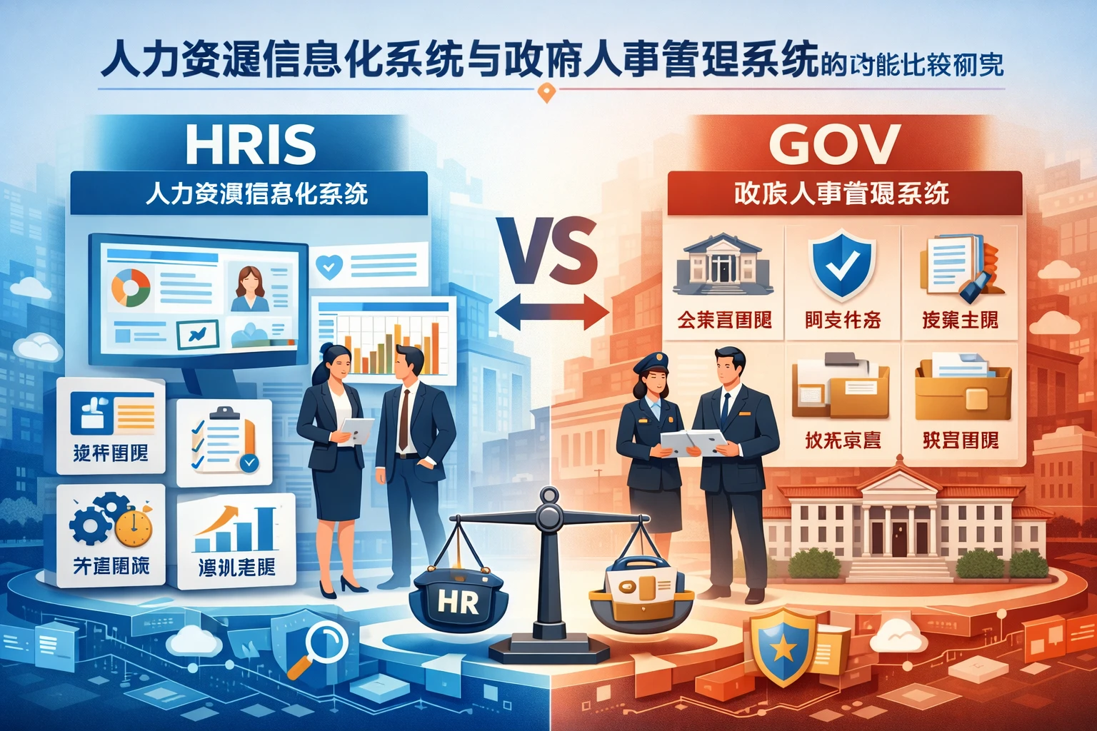 人力资源信息化系统与政府人事管理系统的功能比较研究