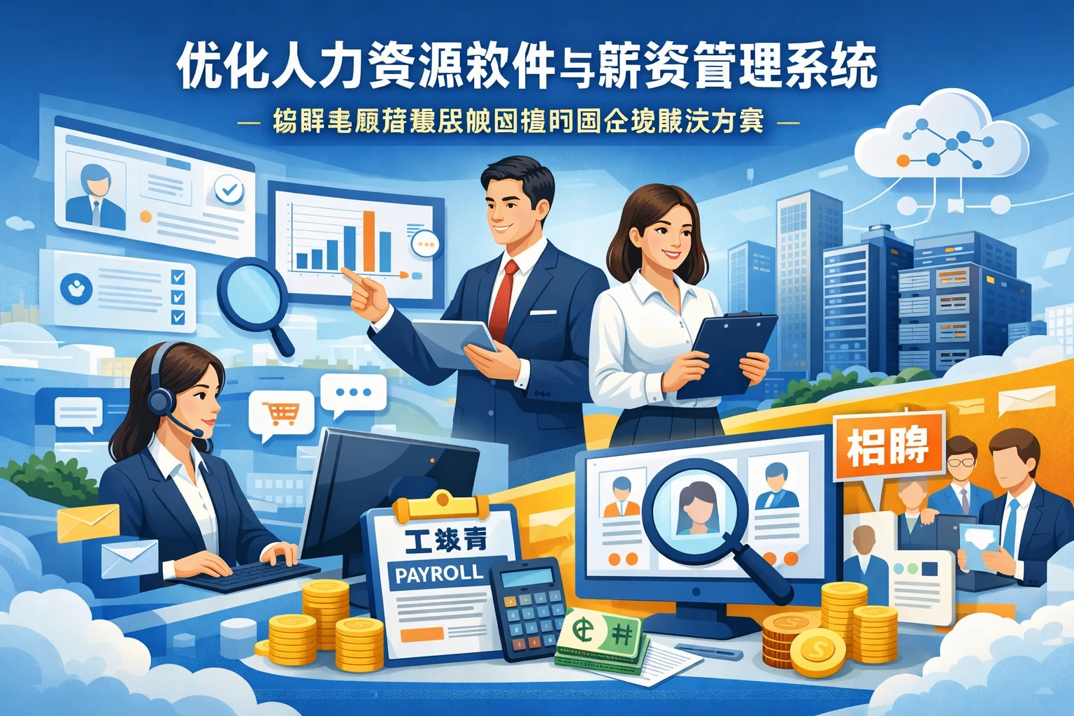 优化人力资源软件与薪资管理系统：破解电商客服招聘困境的国企级解决方案