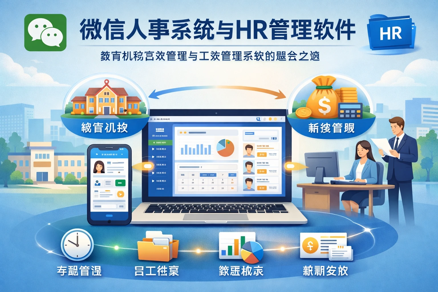 微信人事系统与HR管理软件:教育机构高效管理与工资管理系统的整合之道