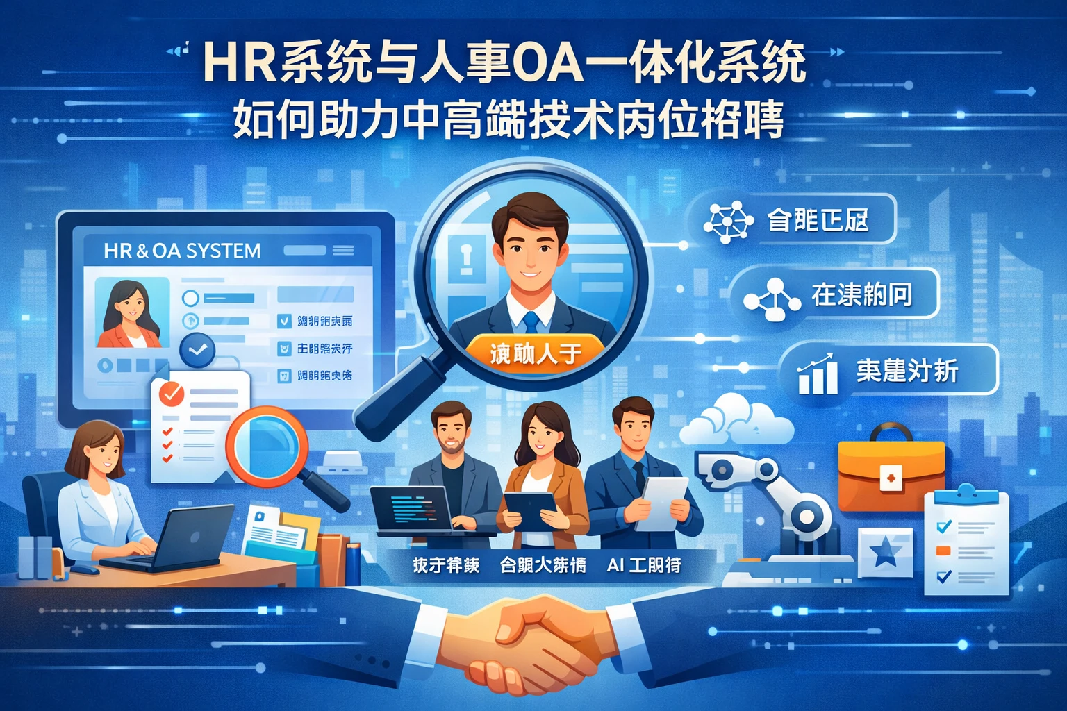HR系统与人事OA一体化系统如何助力中高端技术岗位招聘