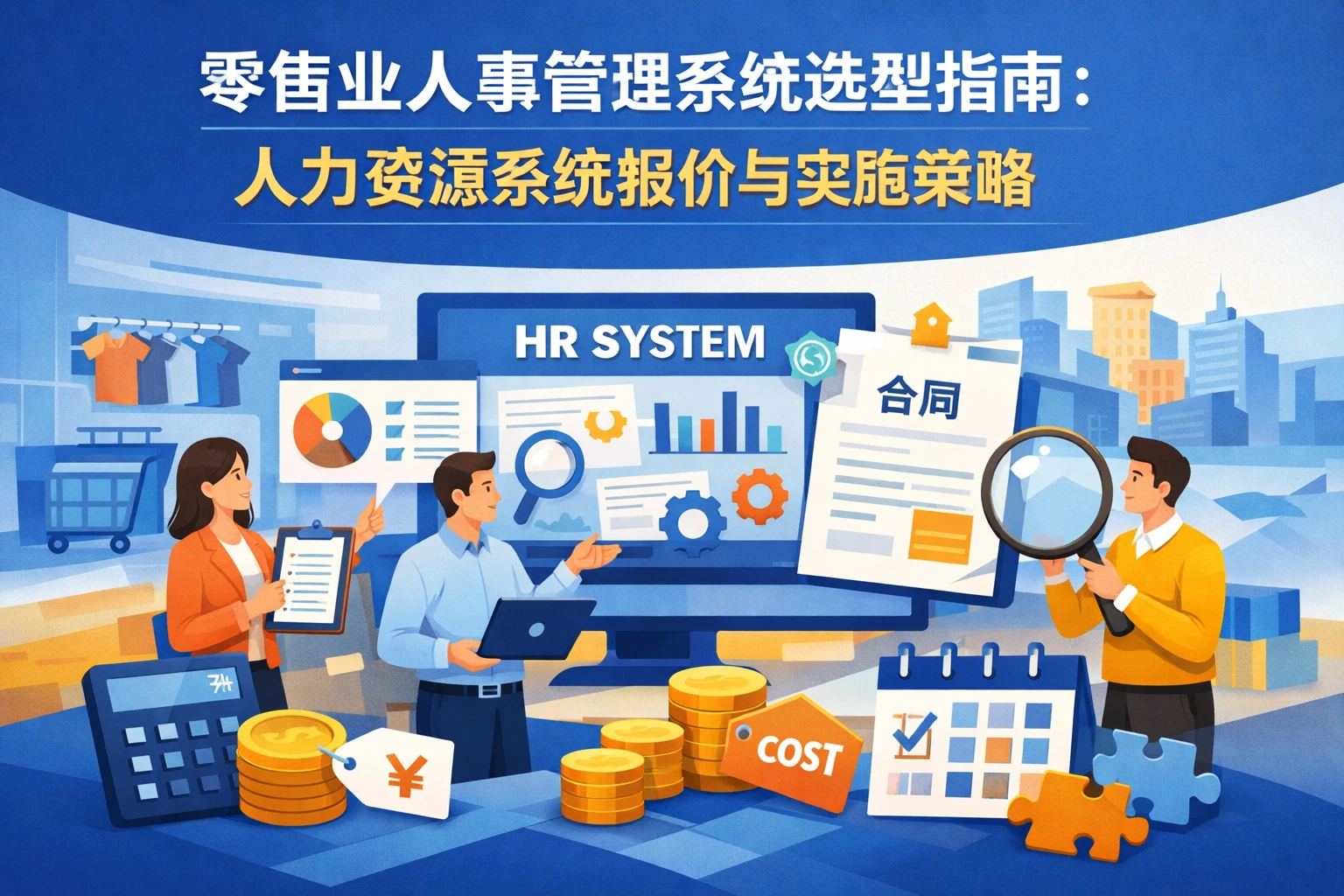 零售业人事管理系统选型指南：人力资源系统报价与实施策略