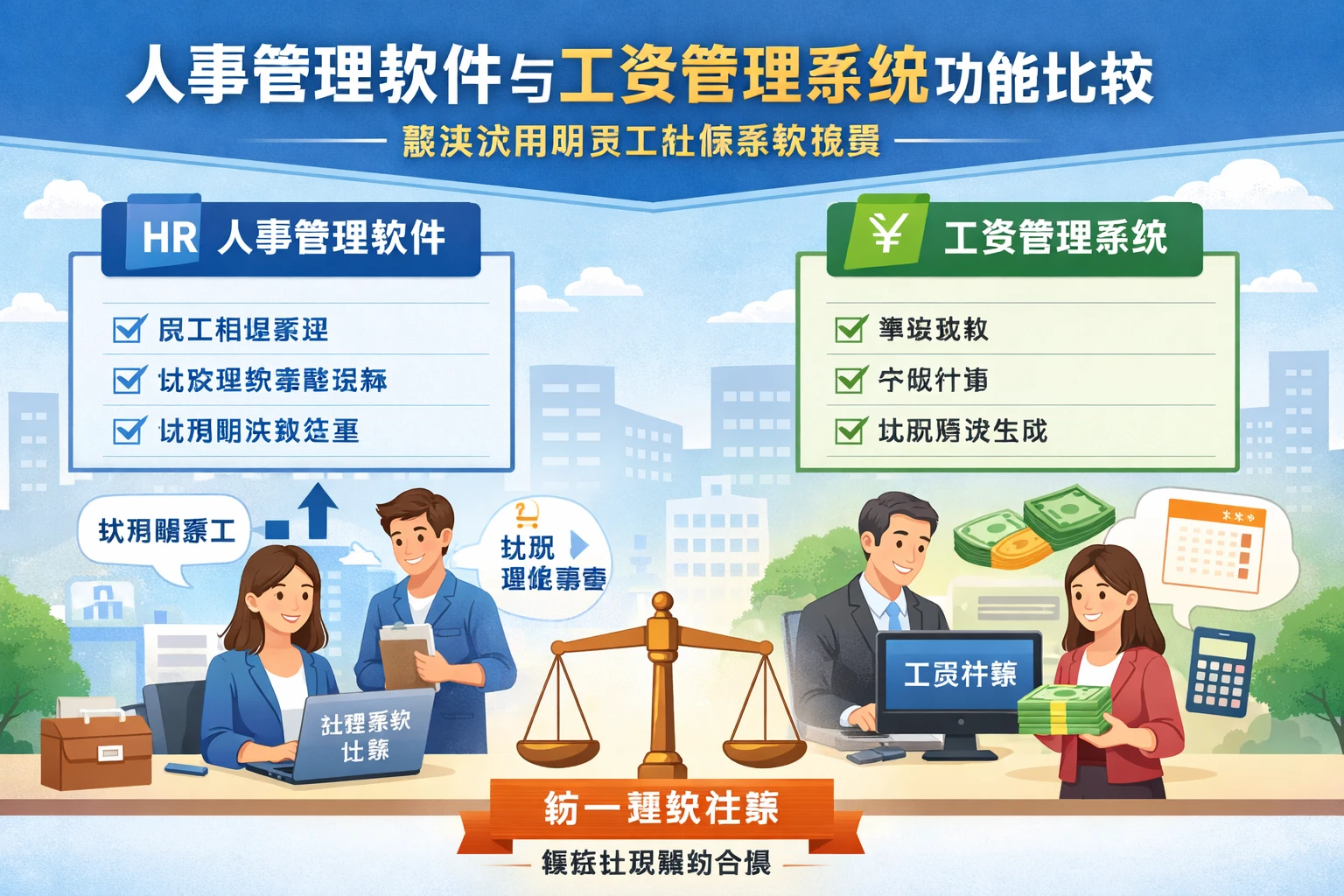 人事管理软件与工资管理系统功能比较:解决试用期员工社保基数难题