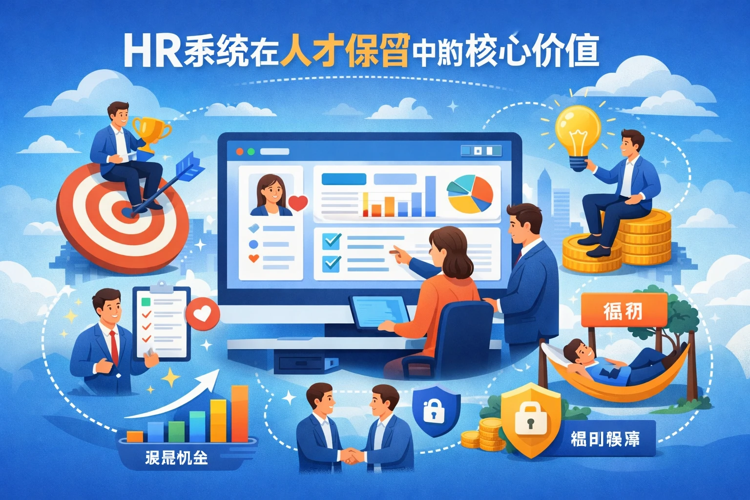 HR系统在人才保留中的核心价值