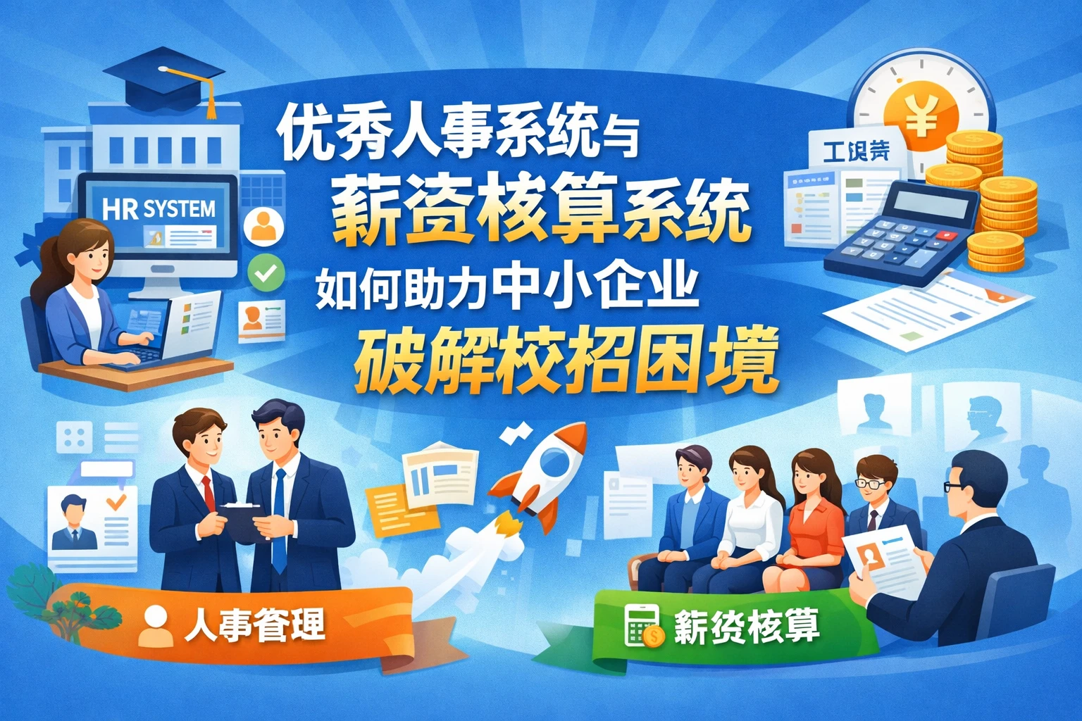 优秀人事系统与薪资核算系统如何助力中小企业破解校招困境